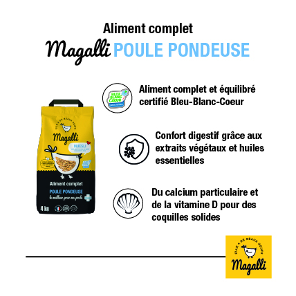 Mélange Poule Pondeuse Muesli Bio 8kg - Magalli - Cdiscount Animalerie